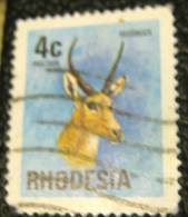 Rhodesia 1974 Reedbuck 4c - Used - Rhodesia (1964-1980)