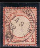 REICH - MICHEL N° 3 OBLITERE 1872 DANNEMARIE (HAUT RHIN) - COTE = 55 EUR. - Used Stamps