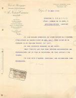 FACTURE LETTRE : DIJON . VINS DE BOURGOGNE . A. NOIROT CARRIERE . 1915. - Agriculture