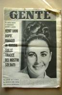 PBK/47 GENTE N.6/1963/LIZ TAYLOR/CAPUCINE/RE DI SVEZIA/DOMENICO MODUGNO/GRACE DI MONACO/DUILIO LOI/JANE FONDA - Télévision