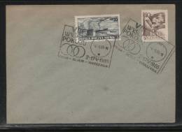 POLAND 1955 8TH CYCLING PEACE RACE SCARCE LODZ COMM CANCEL ON COVER 0,55 STAMP ENGRAVED BY SLANIA - Briefe U. Dokumente