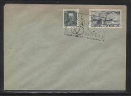 POLAND 1955 8TH CYCLING PEACE RACE SCARCE LODZ COMM CANCEL ON COVER 0,55 STAMP ENGRAVED BY SLANIA - Covers & Documents