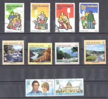 New Zealand 1981 3 Sets Used - Family Life, River Scenes, Royal Wedding - Used Stamps