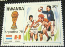 Rwanda 1978 World Cup Argentina Football 20c - Mint - Nuovi