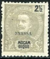 NYASSA, COLONIA PORTOGHESE, RE CARLOS I, 1898, FRANCOBOLLO NUOVO (MLH*), Mi 14, Scott 13, YT 14 - Nyassa