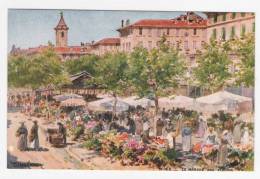 NICE - LE MARCHE´ AUX FLEURS - Cartolina FP NV - Markets, Festivals