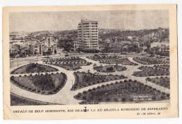 AMERICA BRAZIL BELO HORIZONTE KIE OKAZOS XII BRAZILAN NONGRESS OF ESPERANTO CARD ESPERANTO JAMMED CORNER OLD POSTCARD - Belo Horizonte