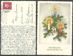 WEST GERMANY - OSNABRUECK /  Osnabrück TO UNITED STATES USA - VINTAGE POSTKARTE 1959 - NEW YEAR & XMAS GREETING - Osnabrück