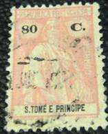 Saint Thomas And Prince Island 1914 Ceres 80c - Used - St. Thomas & Prince