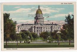 USA, DENVER COLORADO, STATE CAPITOL BUILDING -1950s Vintage Postcard - DOME - ARCHITECTURE    [c3196] - Denver