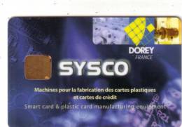 FRANCE CARTE A PUCE CHIP CARD 2 TROUS DANS LA PUCE TRES RARE   DEMO SYSCO DOREY RARE - Cartes De Salon Et Démonstration