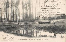 LONGJUMEAU LE PONT DU TRAMWAY SUR L'YVETTE 1904 - Longjumeau