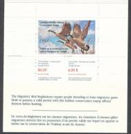Canada Geese Conservation Booklet Birds Wildlife 1987 FWH3 Habitats Fauniques Du Canada Perf  MNH - Cuadernillos Completos