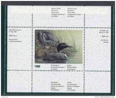 Canada QUEBEC Conservation Stamp In Booklet QW-3 MNH Huarts A Collier Common Loons - Price Reduced - Cuadernillos Completos