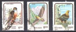 India 1992 Birds Of Prey 3 Higher Values Used - Used Stamps