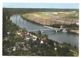 Bois-le-Roi (77) : Vue Aérienne Au Niveau Du Pont De Chartrette En 1956 (animée).. - Bois Le Roi