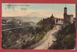 C0759 Tacoma, Trains. Circulé En 1910. - Tacoma