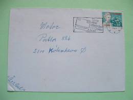 Denmark 1985 Cover To Kobenhavn - Queen Ingrid - Flowers - Cartas & Documentos