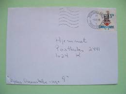 Denmark 1995 Cover To Kobenhavn - Folk High Schools - Heart Hat Flower - Cartas & Documentos