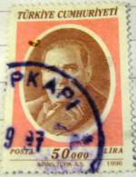 Turkey 1996 Kemal Ataturk 50l - Used - Used Stamps
