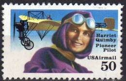 1991 Stati Uniti Pionieri Dell´aviazione Harriet Quimby - 3a. 1961-… Used