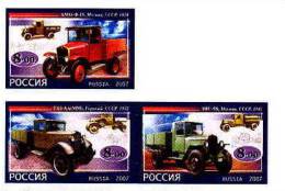 Russia - 2007 - Usato - Automezzi - Mi N. 1437/39 - Camions