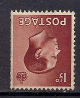 GB 1936 KEV111 1 1/2d RED BROWN MM STAMP INVERT WMK SG 459 Wi.( E652 ) - Ungebraucht