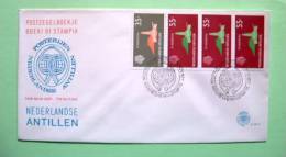 Netherlands Antilles 1977 FDC Cover - De Ruyter Obelisk - From Booklets - Antilles