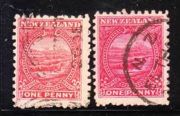 New Zealand 1900 White Terrace Rotomahana 2v Used - Gebruikt