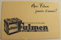 BUVARD Accumulateurs FULMEN - Automobile