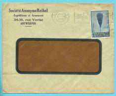 354 (Ballon Piccard) Op Brief Met Stempel ANTWERPEN (VK) - Covers & Documents