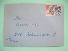 Denmark 1985 Cover From Tonder To Kobenhavn  - Plant A Tree Campaign - Storia Postale