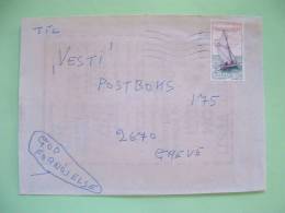 Denmark 1996 Cover From Brondby To Greve - Wooden Dinghies Boat Sailing - Brieven En Documenten