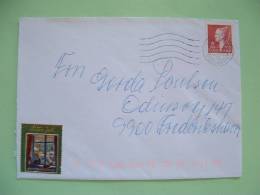 Denmark 1997 Cover From Esbjerg To Frederikshavn - Queen Margarethe - Christmas Label Window - Brieven En Documenten