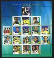 2000 AUSTRALIAN OLYMPIC GOLD MEDALISTS  ON SINGLE SOUVENIR SHEET  MNH ** - Neufs