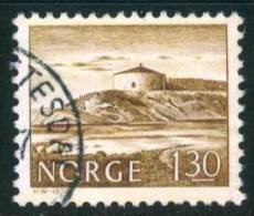 Norwegen  1977  Freimarken - Bauwerke (Zitadelle)  (1 Gest. (used))  Mi: 740 (0,20 EUR) - Oblitérés