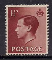 GB 1936 KEV111 1 1/2d BROWN MM STAMP SG 459. . ( E622 ) - Unused Stamps