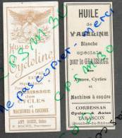 étiquettes HUILE De Vaseline Pour Le Graissage Des Cycles Et Autos à TARASCON 13 B D R - Automobil