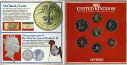 Grande-Bretagne Great Britain Coffret Officiel BU 1 Penny à 1 Pound 1985 KM MS106 - Mint Sets & Proof Sets