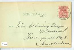 HANDGESCHREVEN BRIEFKAART Uit 1921 * Van GOES Naar AMSTERDAM  (7000) - Storia Postale