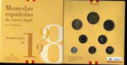 Espagne Spain Coffret Officiel BU 1 à 500 Pesetas 1998 KM MS 24 - Mint Sets & Proof Sets
