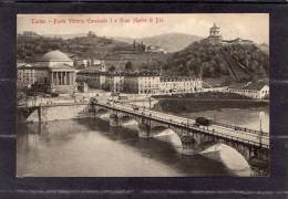 34642      Italia,    Torino  -  Ponte  Vittorio  Emanuele I  E  Gran  Madre  Di  Dio,  VG  1912 - Tarjetas Panorámicas