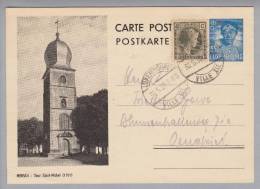 Luxemburg Bildpostkarte 1938-05-30 Luxemburg Ville Bild Mersch Tour Saint-Michel - Stamped Stationery