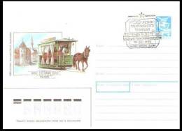 Tramways 1988 USSR Postmark And Postal Stationary 100 Anniv. Tallinn Tramways - Tram