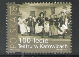 POLOGNE 2007 THEATRE  YVERT N°4070  NEUF MNH** - Nuovi