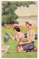 ILLUSTRATORS NAGEL GUENTHER THE PICNIC Nr. 674 OLD POSTCARD - Nagel, Guenther