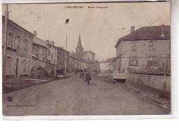 54 DIEULOUARD - Route Nationale - Animé Personnes Enfants Dans La Rue - édition Henrion - Cachet Militaire Au Dos - Dieulouard