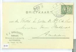 HANDGESCHREVEN BRIEFKAART Uit 1916 * Van SAPPEMEER Naar AMSTERDAM (7030) - Storia Postale