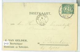 HANDGESCHREVEN BRIEFKAART Uit 1909 * Van BEURTSCHIPPER Op GOEDEREEDE Naar BIEZELINGE (7033) - Briefe U. Dokumente