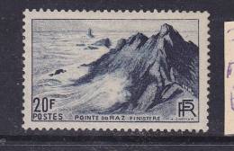 FRANCE N°764 20F BLEU NOIR POINTE DU RAZ ROCHERS FONCES  NEUF SANS CHARNIERE - Ungebraucht